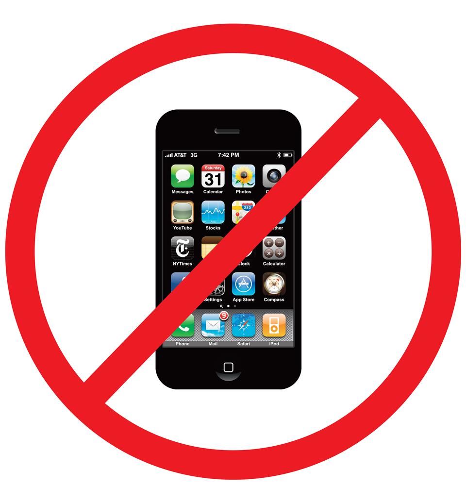 Image result for NO CELL PHONE POLICY