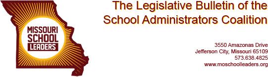 Legislative Bulletin of the School Administrators Coalition Header 